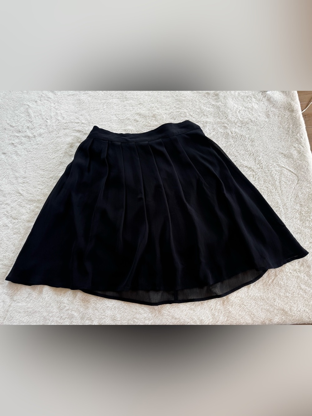 Old Navy Black Pleated Circle Skirt